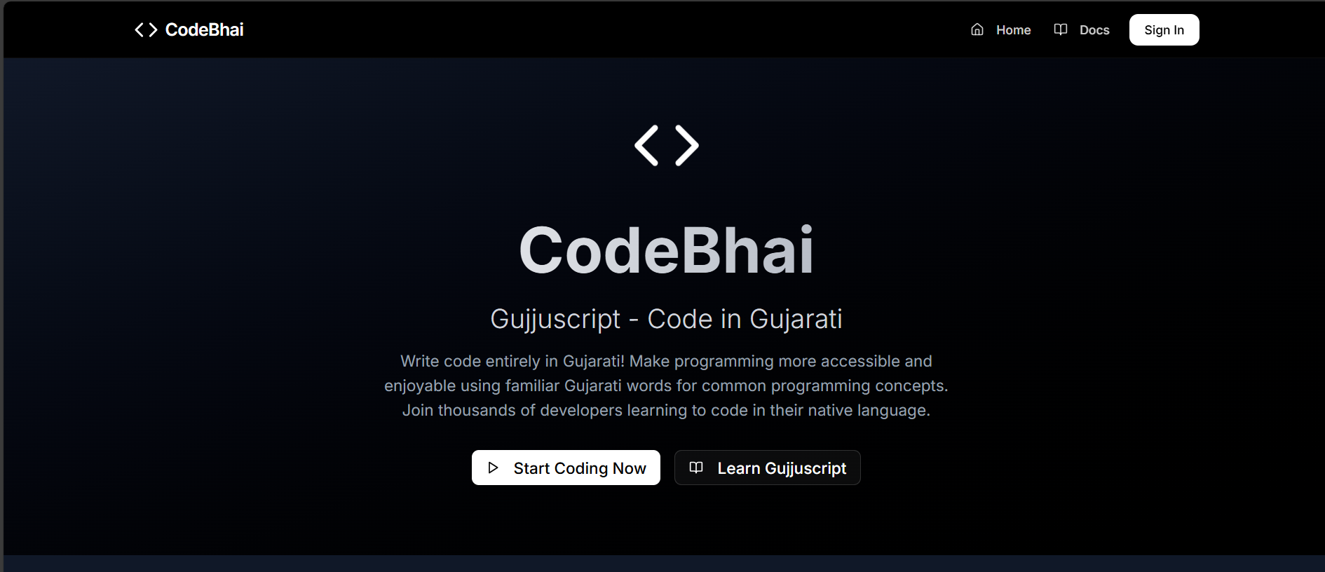 Codebhai - Gujarati coding language